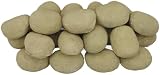 The Stove Wizard 30 Ceramic Fire Pebbles White Beige Grey Black Heat Resistant view 2