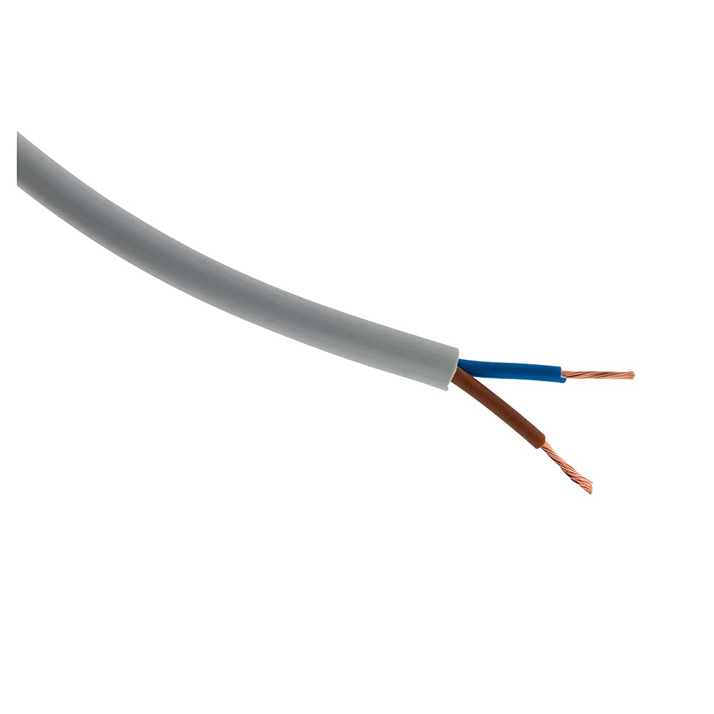 Cable 10 m HO5VVF 2 x 1.5 mm² Grey Drum