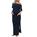 haoricu Women Dress, Women Summer Elegant Long Maxi Evening Party Dress with Pocket
