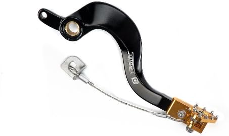 Torc1 Racing 5506-0206 Yellow Aluminum CNC Machined Flexible Tip Brake Pedal for Suzuki RMZ 450