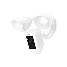 Ring Floodlight Cam - HD Security Camera with built-in floodlights, two way talk and siren alarm, white