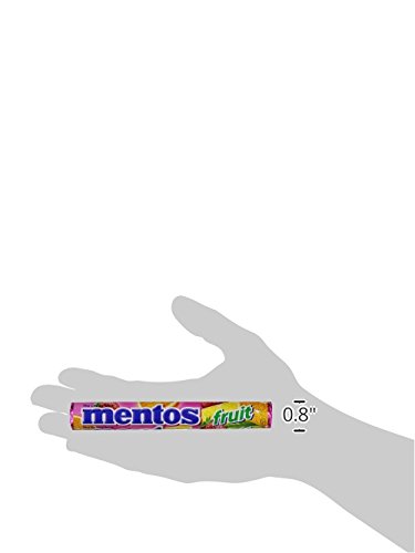 MENTOS, CHEWY DRAGEES, MIXED FRUIT, 1.32 OZ, 14 PIECES