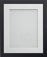 Frame Company Allington Black 14x11 Frame with White Mount for A4 view 2
