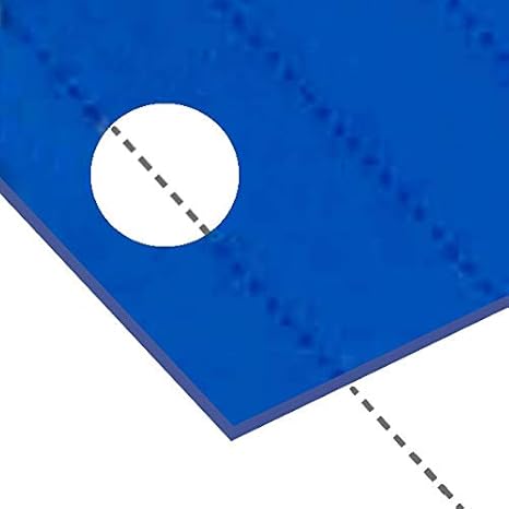 Amazon 日本製 アクリル板 スカイブルー キャスト板 厚み5mm 600x600mm 縮小カット1枚無料 カンナ 糸面取り仕上 エッジで手を切る事はありません キャンセル返品不可 アクリル プラスチック
