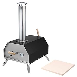bremermann Pizzaoven incl. pizzasteen 30x2x30 cm // voor briketten, kolen, pellets