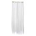 SWACC 7 Pcs Full Head Party Highlights Clip on in Hair Extensions Colored Hair Streak Synthetic Hairpieces (22-Inch Straight, White)thumb 3