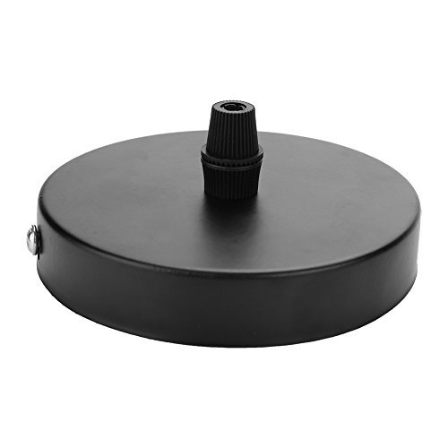 Fdit Vintage Pendant Light Holder Dropped Pull Chain Switch Lamp Base Ceiling Mounted Restaurant Coffee Shop Decoration(Black)