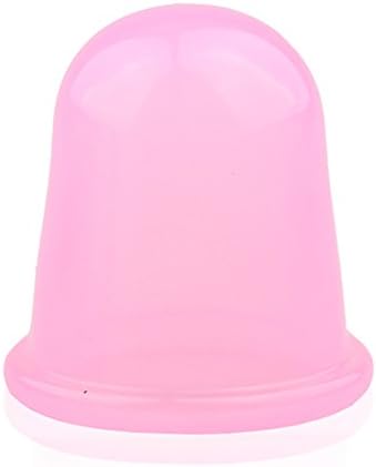 Silicone Massage Cupping, Htgtai Vacuum Therapy Rubber Cup, Biomagnetic Chinese Cupping Therapy For Anti Cellulite Pink & L