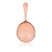 Viski Julep Stainless Steel Cocktail Strainer, Bar Tools, Drinks Spoon for Bartenders and Mixologists, Home or Commercial Use, Professional Metal Barware, Copper
