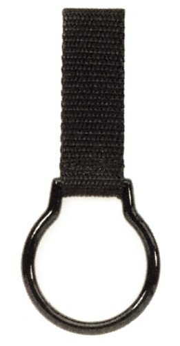 POLICE NYLON FLASHLIGHT MAGLITE MAGLIGHT RING HOLDER FOR DUTY BELT, SLIDE-ON STYLE