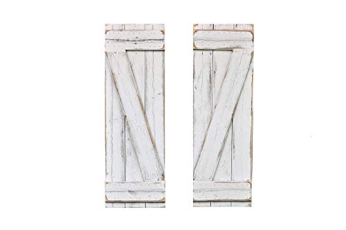 White Barn-wood Shutters