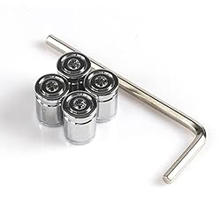 SINGARO Tire Valve Cap, 4 Pieces Aluminum Alloy Car
