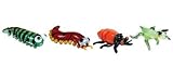 Looking Glass Miniature Collectible - Caterpillar / Centipede / Beetle / Praying Mantis (4-Pack)