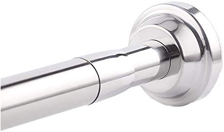 EC Homelife Adjustable Tension Rod 42-65 inch Stainless Steel Shower Curtain Rod for Bathroom Kitchen Home Never Rust
