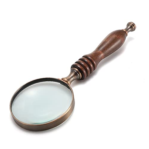 72mm Retro Magnifying Glass - 10X Magnification,glass Lens,no Distortion,ultra High Definition,the Best Reading Magnifier For The Elderly,perfect Low Vision Aid