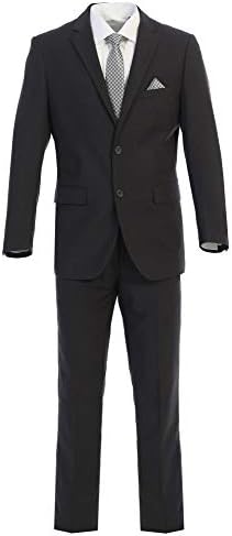 King Formal Wear Elegant Men's Modern Fit Three Piece Two Piece Two Button Suits - Many Colors…