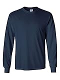 Gildan 2400 - Classic Fit Adult Long Sleeve T-shirt Ultra Cotton - First Quality - Navy - Large