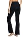BALEAF Women's High Waist Bootleg Pants Tummy Control Workout Boot-Cut Yoga Pants Black Size L