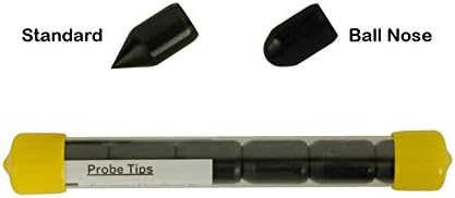 T&T ToolsBall Nose Tips for 3/8" Soil Probe Rods 6 Pack - Replacement Tips for Smart Stick or Mighty Probe, Metal Rod - for Use with Locating Tools, Plumbing Tools, Landscaping and Gardening Tools