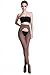 LANGSHA Women's 120 Denier Velvet Opaque Open Crotch pantyhose