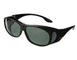 LensCovers Sunglasses Wear Over Prescription Glasses. Polarized Size Medium.