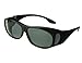 LensCovers Sunglasses Wear Over Prescription Glasses. Polarized Size Medium.