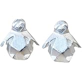 Origami Penguin Earrings in Sterling Silver - Jamber Jewels