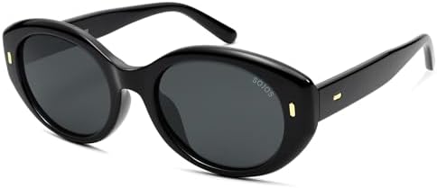 Amazon.com: AIEYEZO Modern Oval Sunglasses Thick Chunky  display picture 1