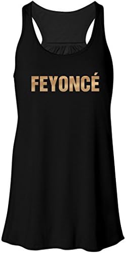 Bridal Party Tees Gold Metallic Feyonce: Bella Ladies Flowy Metallic Racerback Tank