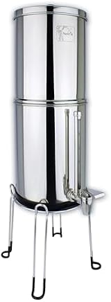 Newton 8.5L Gravity Water Filter System Heavy Metal Removal 2 Filters Stand Tap view 9
