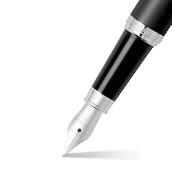Sheaffer VFM Strobe Silver Fountain Pen with Chrome