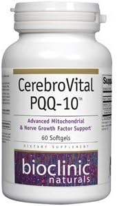 Bioclinic Naturals - CerebroVital PQQ-10 60 softgels by Bioclinic