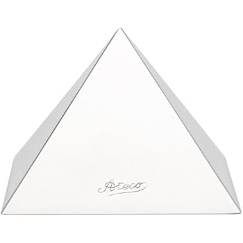 Ateco 4937 Stainless Steel Large Pyramid Mold, 4.75 by 3.25-Inches High