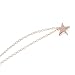 UNKE Cute Star Necklace Rhinestone Pendants Dangle Choker Collarbone Chain Delicate Charms Jewelry