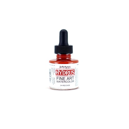 Dr. Ph. Martin's Hydrus Fine Art (31H) Watercolor Bottle, 1.0 oz, Red Oxide