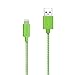 iPhone 6 Charger, 6 Ft iPhone 6S Charger Lightning Cable, F-color Long Braided Lightning to USB Cord for iPhone 8 7 6S 6 Plus 5S 5S 5, iPhone SE 2016, iPad 4 Air 2 Mini 4, iPad Pro, iPod Touch 5 Green