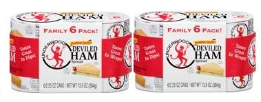 Underwood Premium Quality Deviled Ham Spread, 2.25 oz, 6 Ct (Pack of 2) - Thumbnail 7