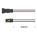 6 Kit 2 Pin Way Wire Connectors 20-16AWG Electrical Waterproof Connector with 2 mm Wires