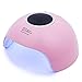 Tfscloin UV LED Nail Lamp Portable Mini Nail Dryer for Curing All Gel Polish Dryer Machine with Auto Sensor 12 Light Beads USB Connector (Pink)