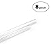 XSPC PETG Tubing 10mm ID, 14mm OD, 0.5m, Clear, 8-pack