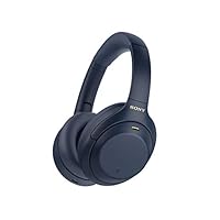 Sony WH-1000XM4 Wireless Premium Noise Canceling Overhead Headphones with Mic for Phone-Call and Alexa Voice Control, Blue