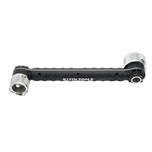 Conduit Locknut Wrench for 1/2-Inch and 3/4-Inch Connectors, Direct Drive Heads Rotate Klein Tools 56999