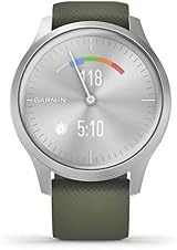 Garmin vívomove Style Hybrid Smartwatch Silver Moss Renewed Color Touchscreen view 7