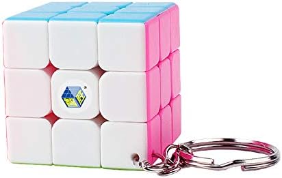 DUCKTOYS Mini Third-Order Small Magic Cube, Keychain Cube Puzzle