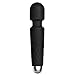 Cordless Wand Vibrator Massagers, Rechargeable Waterproof  Massager with Multi-mode for Body Therapeutic - Black