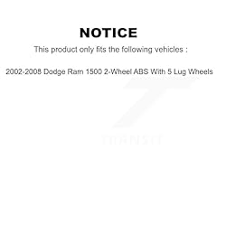 Front Wheel Bearing And Hub Assembly Pair For