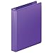 Wilson Jones 1 Inch 3 Ring Binder, Heavy Duty D-Ring View Binder, Extra Durable Hinge, Purple (W385-14-267PP)
