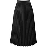 NXYBD High Waist Long Pleated Skirts Female Vintage Skirt Women