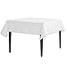 LinenTablecloth 54-Inch Square Polyester Tablecloth White