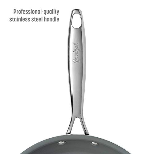 Goodful Ceramic Nonstick Wok, Dishwasher Safe Pots and Pans, Comfort